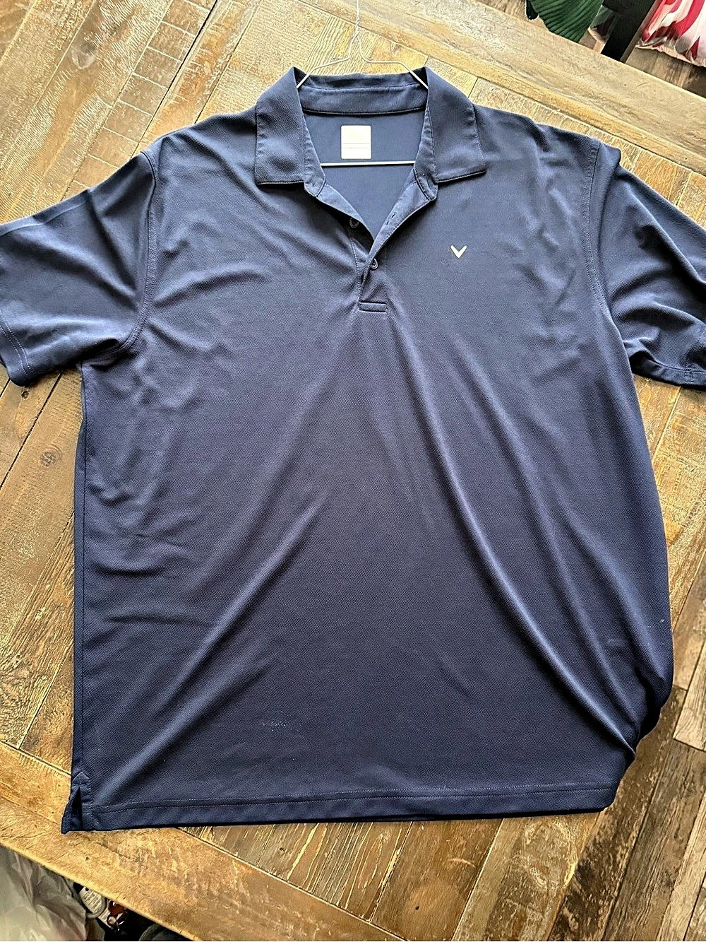 Callaway Opti-Dri Men's Golf Polo Blue Size XL Like New